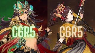 C6R5 Burning Dehya x C6R5 Chiori | 4.6 Spiral Abyss