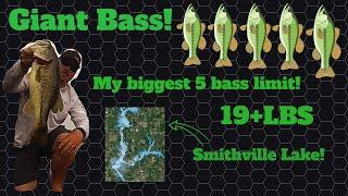 My biggest 5 bass limit!!  Smithville Lake Recap June 4th, 2017