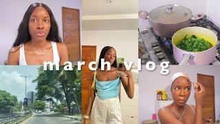 March Recap Vlog | skincare routine, haul, meal prep, birthdays