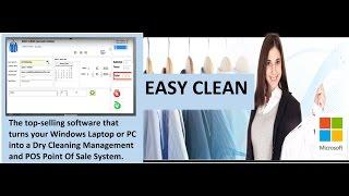 EASY CLEAN Software: Integrate w/Mobile App - Dry Cleaning Software