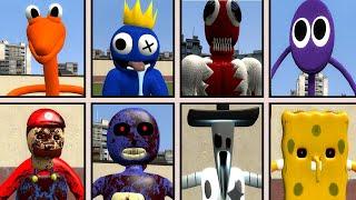 ALL NEW JUMPSCARES UPDATE RAINBOW FRIENDS NPCs &  3D SANIC CLONES MEMES (3D MEMES) in GMOD PART 2