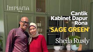 Cantik Kabinet Dapur Rona 'Sage Green' Sheila Rusly