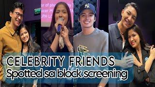 CELEBRITY FRIENDS NI ALEXA ILACAD DUMALO SA ISANG PRIVATE BLOCK SCREENING