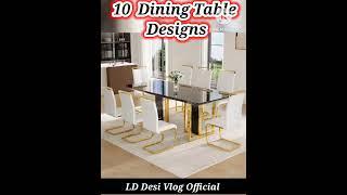 10 Dining Table design // 10 modern dining table idea #diningtable #diningtabledesign