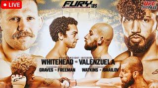 Fury FC 105: Whitehead vs. Valenzuela | LIVE STREAM MMA FIGHT COMPANION | Fury Fighting Championship