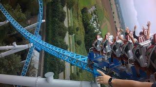 blue fire Megacoaster - Europa Park - Back Row (4K HD POV) - September 2024