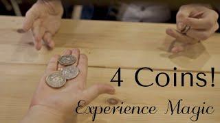 4 Coins & 1 Big Surpise! Experience Magic by Tristan Magic! Coin Magic!