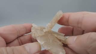 Complex gypsum var. selenite with inclusions from Lake Gilles, Australia – cabinet size