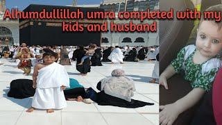 packing for umra / umra with baby and husband by car/ mikat/Alhumdullillah umra completed /steps