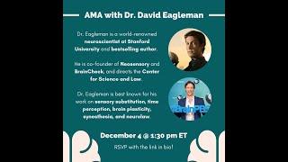 Ask Me Anything (AMA) with Dr. David Eagleman