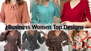 Elegant business women super styles new top design ideas| Blouse Designs | Anuxme Fashion