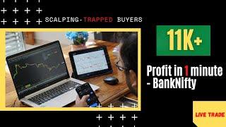 Trading Profit of 10k₹+ in 1min || Joshua Victor || Live Trading || Options Scalping || Price Action