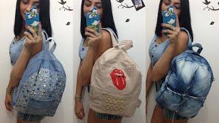 Mochila jeans feita de calça Diy - Volta as aulas - Suellen Redesign