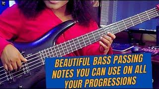 Beautiful bass passing notes you can use on all your progressions