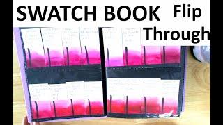 Watercolor Swatch Book Flip Through - Paint in Hiding