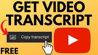 How to Get Transcript of YouTube Video - YouTube Videos to Text