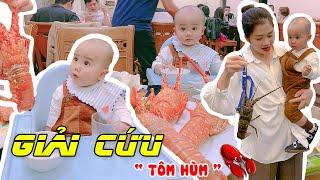 GIẢI CỨU TÔM HÙM  Cùng Jun | Ăn Cả Thế Giới | Gia Đình Jun Jun