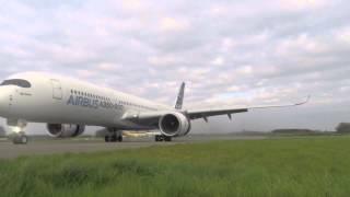 Airbus A350-941 unbelievable short landing, runway edge GoPro footage, Cotswold Airport (Kemble)