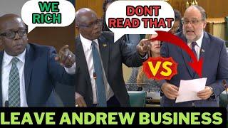 Warmington cussNo Motion brought Against PM Andrew Holness by the PNP 🟠JLP can’t escape it