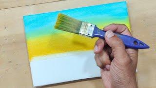 Scenery & River painting | Easy landscape painting | Acrylic painting for beginners @IKArt522