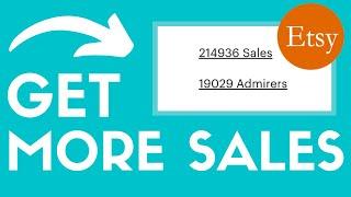 How To Get Sales on Etsy 2023 For New Sellers (MUST DO!)