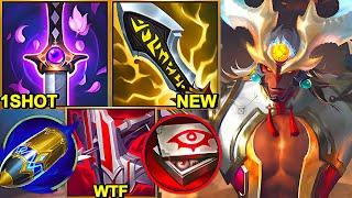 Wild Rift China Aatrox Jungle - 24KILL PENTA !? Infinity Edge ONE SHOT AATROX Build Runes