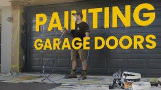 Transform Your Garage Door Instantly: Paint Spraying with the Graco Magnum Project Plus