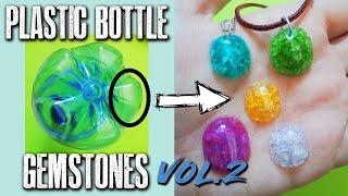 DIY Translucent Plastic Bottle Gemstones | No Resin