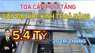 Nhà Phố Ngũ Hành Sơn, Đà Nẵng (T5)| Toà Căn hộ 3 Tầng, Gần Đại Học Kinh Tế Đà Nẵng CHỈ  5.4 tỷ