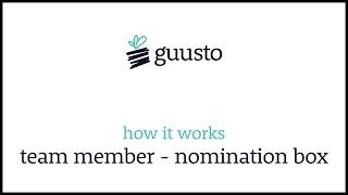 Guusto- Team Members- Nomination Box