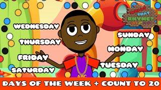 Days Of The Week Rap Song + 123 Rap Version | Count to 20 | Rap Kid Songs | Rap Nursery Rhymes