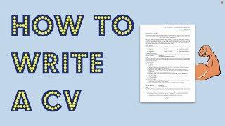 How to write a CV [Get noticed by employers]