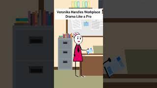 Veronika Handles Workplace Drama Like a Pro #gplus #animation #corporate #skits