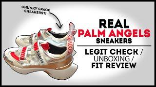 LEGIT PALM ANGELS Recovery Sneakers | How to tell + unboxing & fit review!