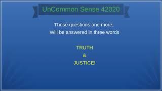 UnCommon Sense 42020