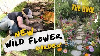 creating my dream garden space | wildflower garden and diy decor 