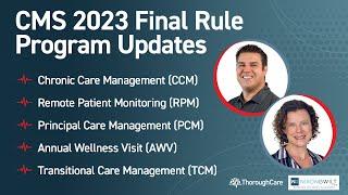 CMS 2023 Final Rule: CCM, PCM, RPM, AWV Program Updates