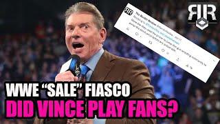 WWE Sale Fiasco: Did Vince Play Internet Wrestling Fans?