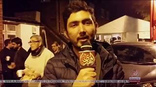 Shab E Ashur @ Babul Murad Centre London Jarrar Syed's First time Almahdi TV Ever Repprting 2017