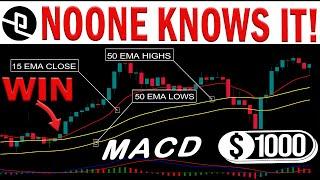 BEST FROFITABLE TRADING STRATEGY: Pullbacks using 3 exponential moving averages and MACD