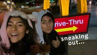 We Snuck Out at 1 AM to McDonalds | Mercedes and Evangeline Lomelino