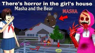 Be careful of Masha and the bear turned into  house girl Rina Tamaki HORROR SAKURA SCHOOL SIMULATOR