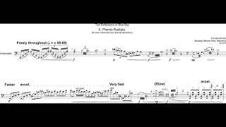 Conrad Asman - Pterois Radiata for 'Cello and Electronics (2016) [Score-Video]