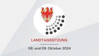 08. und 09. Oktober 2024: BERICHT AUS DER LANDTAGSSITZUNG