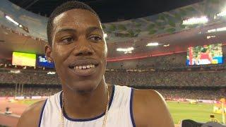 WCH 2015 Beijing - Zharnel Hughes GBR 200m Heat 5