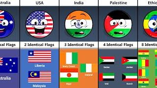 Some Countries How Many Identical Flags They Have