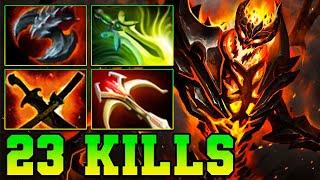 23 Kills Shadow Fiend Dota 2 ! SF Dota 2 Carry Meta Best Pro Gameplay Build Guide 7.38