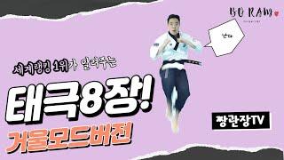 [태극8장 거울모드 Taegeuk 8 mirror mode] 태권도품새 쉽게 보고 배우기!!! 동작이름 구령 (교육용)  #poomsae #품새