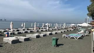 Walk at Dasoudi Beach Limassol Cyprus