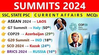 Summits 2024 Current Affairs | Summits, Venue, Theme | Important Summits 2024 Current Affairs |